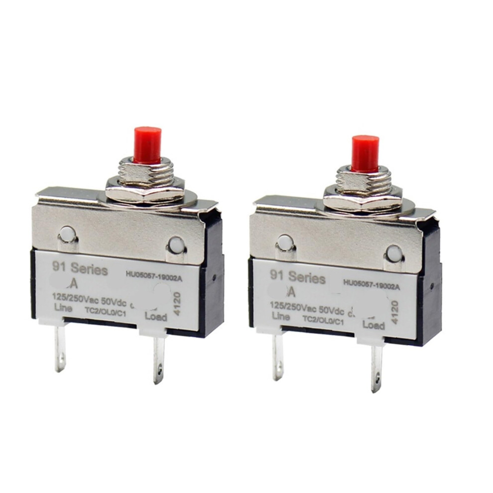 10A Circuit Breaker, Overload Protector Switch, 2Pack, Compact Size, Panel Compatible 9105992601677