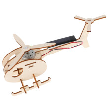 3 Sets Solarbetriebenes Holzflugzeug Modell Für Kinder Zum Zusammenbau