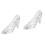 2Stk Kristall Dekorationen Transparent Slipper 4