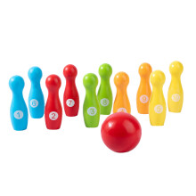 1 Set Holzkegelspiel Für Kinder Frühförderung Spielzeug