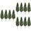 30St Mini Modelbomen Groen Plastic Voor Schaalmodel Landschap 6