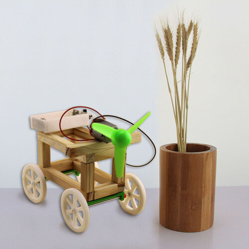Mini Diy Windantrieb Bausatz Modellauto Für Kinder 1