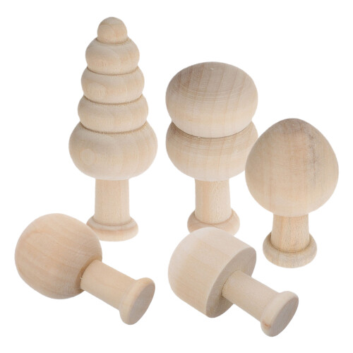5 Sets Onafgewerkte Paddenstoelen En Voor Crafts 2