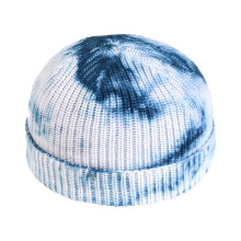 1 . Tie-Dye Gestrickte Wollmütze All-Match Hip Headgear
