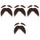 4 Juegos De Bigote Y Para Disfraz De 3