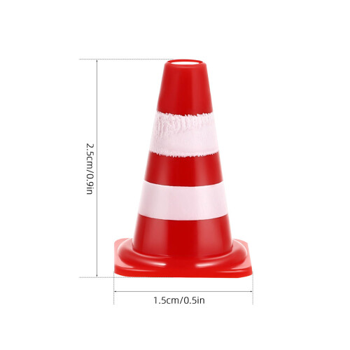 30 Unidades De Tráfico Miniatura Plástico Tema Construcción 1