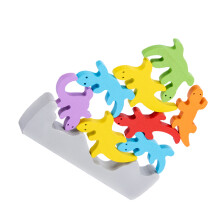 1Set Gecko Balansblokken Interactief Hout Educatief Kinderspeelgoed