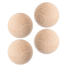 12 Croquet Kugeln Set Holz 3,5 Cm Für Draußen