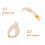 2 Mechones Largo Temperatura Beige 8