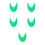 5 Pièces Fausses Barbes St Patrick'S Day Accessoire Costume 9