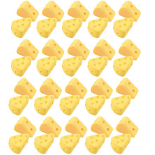 40 Unidades Mini Pasteles De Queso Simulación Triangular
