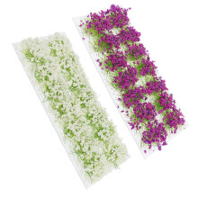 2 Cajas De Flores Miniatura Y Vegetación Para Decoración De Paisaje