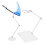 1Set Plastik Figuren Blau Mit Waffe Für Doll Display 1