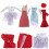 4 Juegos Ropa Vestido Accesorios Disfraz 6