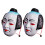 2Stk. Japanische Samurai Maske – Handbemalte Ganzgesichts-Props 1