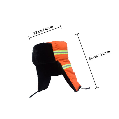 Durable Outdoor Worker Winter Hat With And Reflective Safety 1
