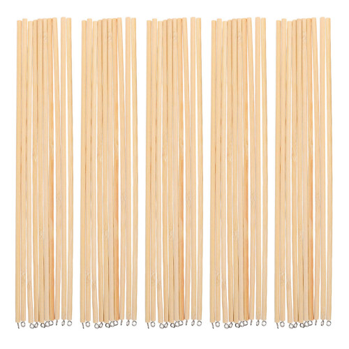 50 Pièces Bâtonnette De Commande Pour Main En Bois 25 Cm