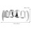 2 Pièces Accessoires Décoration Halloween Dents Argenté 2