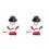 2 Ensembles Décorations Grand Format Pour Bonhomme 8