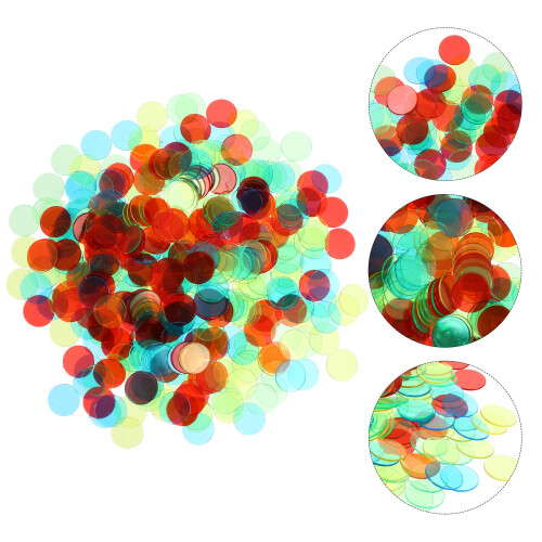 1 Lot De Jetons De En Plastique Transparent Pour Comptage De Jeu 1