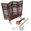 3 Sets Bildschirm Chinesisches Klassisches Instrument Deko 1