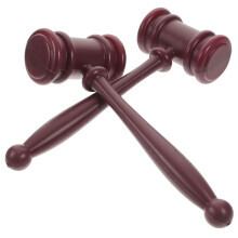 8Pièces Marteaux De Juge En Bois Marron Jouets Éducatifs Pour Enfants