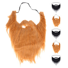 6 Pièces Fausses Barbes Réalistes Pour Hommes Accessoires Déguisement