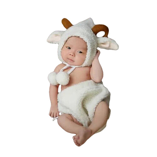 3 Pièces Costume Mouton Pour Bébé 0-6 Photo