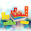 Wooden Geometric Matching Board Stack Sort Puzzle For Kids 4