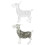 2Pcs 3D Jigsaw Puzzles Goat Figurines Desktop Ornament Plastic Statues 11