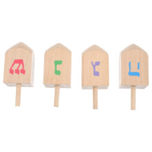 4 Pièces Gyroscopes Portables En Bois Tops Éducatifs Pour Enfants