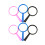 12Pcs 0.2X Plastic Handheld Mini Magnifying Glass For Kids 1