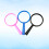 12Pcs 0.2X Plastic Handheld Mini Magnifying Glass For Kids 5