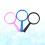 12Pcs 0.2X Plastic Handheld Mini Magnifying Glass For Kids 6
