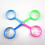 12Pcs 0.2X Plastic Handheld Mini Magnifying Glass For Kids 11