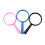 12Pcs 0.2X Plastic Handheld Mini Magnifying Glass For Kids 4
