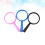 12Pcs 0.2X Plastic Handheld Mini Magnifying Glass For Kids 7