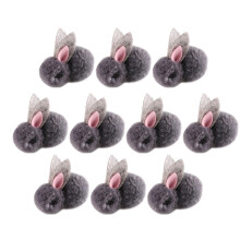 10 Unidades Mini Peluche Suave Para Canasta Pascua 4,5 Cm