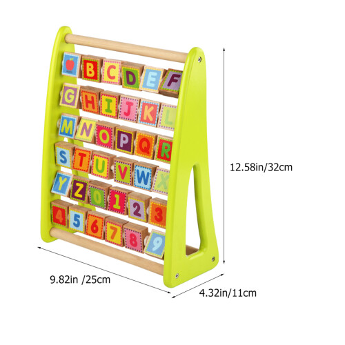 Wooden Alphabet And Math Learning Board Toy For Kids 1