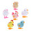 6Pcs Children Plastic Clockwork Walking Chicken Rabbit Toys 6