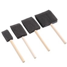 4Pcs Assorted Square Sponges Brush Set For Kids Painting And Diy