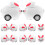 12Pcs Mini Cartoon Pull-Back Vehicles Kids Educational Toys 7