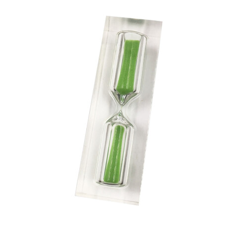 Creative Crystal 3 Minute Sand Timer For Kids Teeth Brushing Green 1
