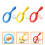 3Pcs Kids Magnifying Glasses 3.5X-5X With Handle For Science Reading 11