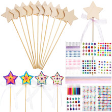 3 Ensembles Kit Baguette Bois Non Peint FĂŞte Cadeau