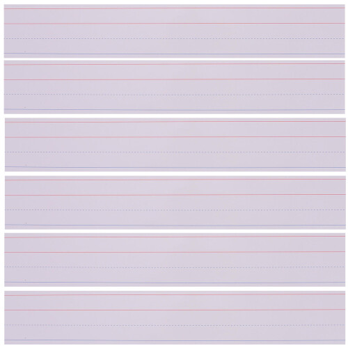 30Pcs Ruled Sentence Writing Strips School Supplies 2