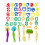 47Pcs Letter Number Dough Clay Tool Mold Kit 5