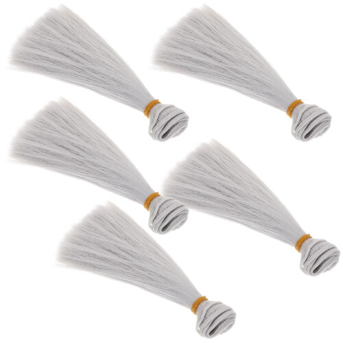 5 Unidades De Cabello Para Muñecas Artesanías DIY 2