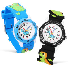 6 Pcs 3D Cartoon Dinosaur Quartz Watches For Kids Toddlers Boys Girls