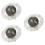 3Pcs 3D Saturn Crystal Splicing DIY Plastic Puzzle Toy Dark Grey 7